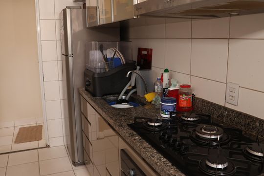 Cozinha de apartamento para alugar com 3 quartos, 70m² em Vila Sao Luiz, Goiânia