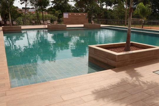 Área comum - Piscina de apartamento para alugar com 3 quartos, 70m² em Vila Sao Luiz, Goiânia