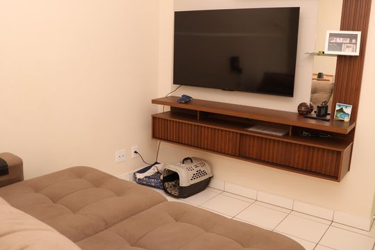 Sala de TV de apartamento para alugar com 3 quartos, 70m² em Vila Sao Luiz, Goiânia