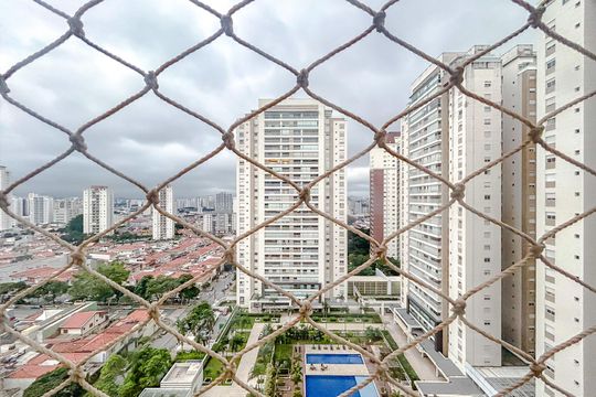 Vista da Varanda de apartamento à venda com 4 quartos, 243m² em Chácara Santo Antônio (zona Leste), São Paulo