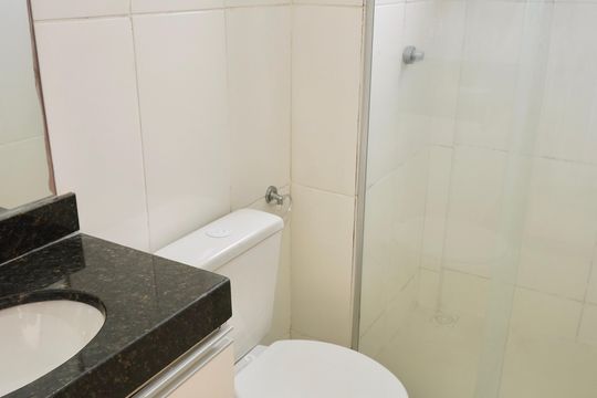 Banheiro da Suíte de apartamento à venda com 2 quartos, 65m² em São Pedro, Belo Horizonte