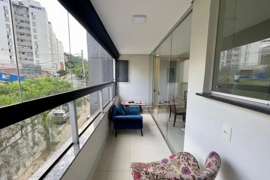 Varanda de apartamento para alugar com 2 quartos, 74m² em Buritis, Belo Horizonte