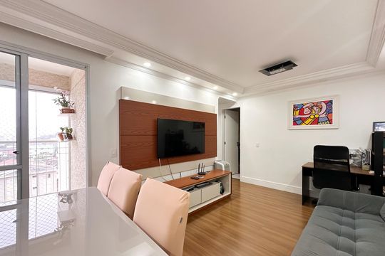 Sala de apartamento à venda com 2 quartos, 51m² em Ferrazópolis, São Bernardo do Campo