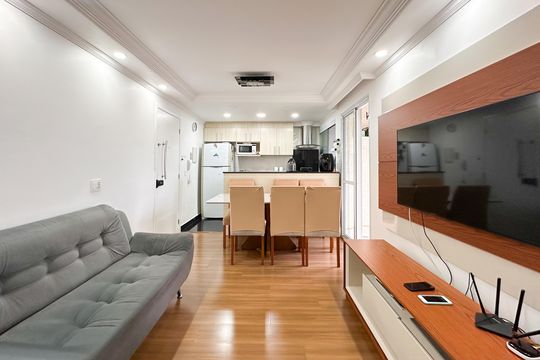 Sala de apartamento à venda com 2 quartos, 51m² em Ferrazópolis, São Bernardo do Campo