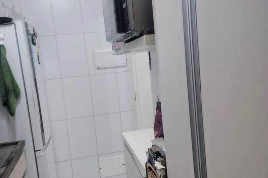 Cozinha de apartamento à venda com 2 quartos, 52m² em Bela Vista, São Paulo