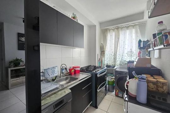 Cozinha de apartamento à venda com 2 quartos, 54m² em Buritis, Belo Horizonte