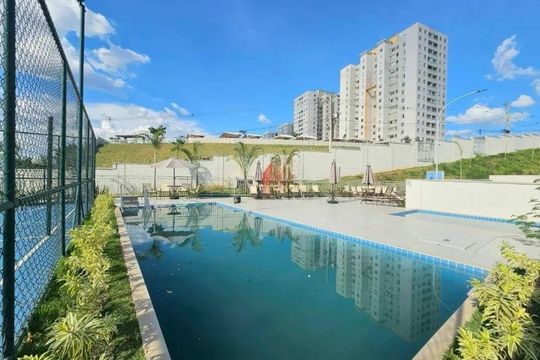 Piscina de apartamento à venda com 2 quartos, 54m² em Buritis, Belo Horizonte