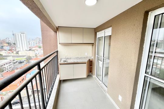 Varanda da Sala de apartamento para alugar com 2 quartos, 55m² em Jardim São Paulo, São Paulo