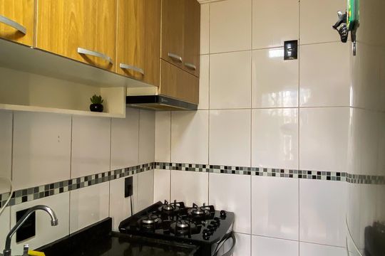 Cozinha de apartamento à venda com 2 quartos, 48m² em Vila Silvia, São Paulo