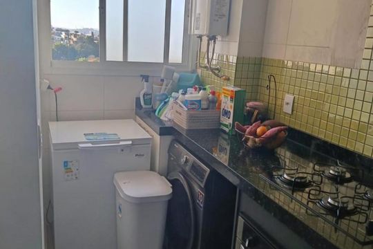 Cozinha de apartamento à venda com 2 quartos, 55m² em Vila Progresso, Jundiaí