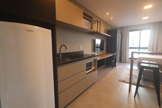 Sala/Quarto/Cozinha de kitnet/studio à venda com 1 quarto, 25m² em Vila Nova, Novo Hamburgo