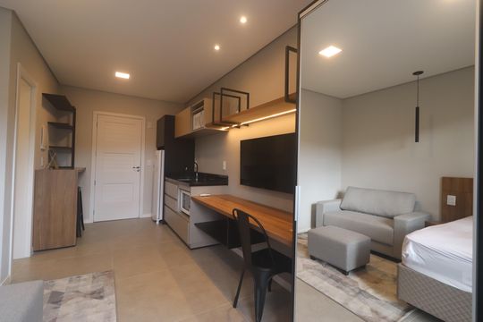 Sala/Cozinha/Quarto de kitnet/studio à venda com 1 quarto, 23m² em Vila Nova, Novo Hamburgo