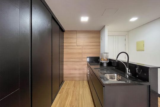 Cozinha de apartamento para alugar com 1 quarto, 48m² em Petrópolis, Porto Alegre