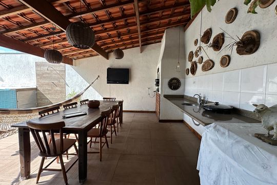 Varanda gourmet de casa de condomínio à venda com 4 quartos, 254m² em Alphaville, Santana de Parnaíba