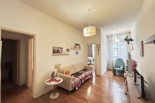 Sala de apartamento à venda com 2 quartos, 69m² em Copacabana, Rio de Janeiro
