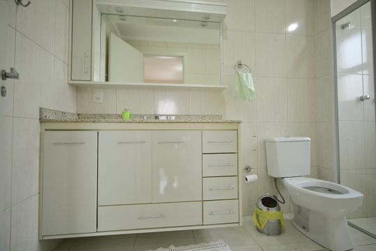 Banheiro da Suíte  de apartamento à venda com 3 quartos, 110m² em Centro, São Bernardo do Campo