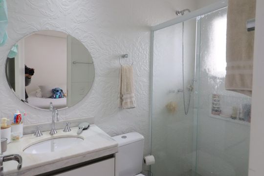 Banheiro da Suíte 3 de apartamento para alugar com 3 quartos, 155m² em Vila Osasco, Osasco