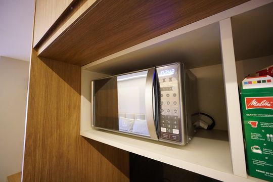 Cozinha de kitnet/studio para alugar com 1 quarto, 25m² em Vila Mariana, São Paulo