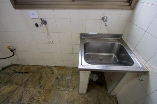 Área de serviço de apartamento à venda com 4 quartos, 168m² em Vila Assunção, Santo André