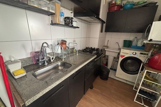 Cozinha de apartamento à venda com 2 quartos, 34m² em Vila Pierina, São Paulo