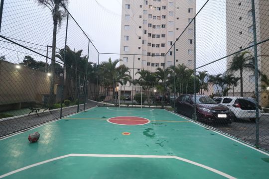 Área comum - Quadra de apartamento à venda com 1 quarto, 50m² em Vila Palmares, Santo André