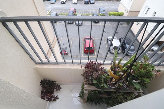 Varanda Sala de apartamento à venda com 1 quarto, 50m² em Vila Palmares, Santo André