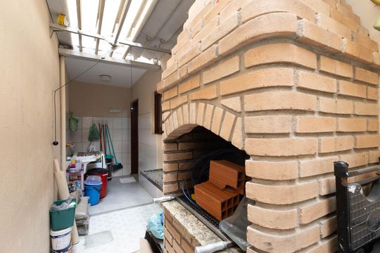 Área de Serviço / Churrasqueira de casa de condomínio para alugar com 3 quartos, 120m² em Vila Santos, São Paulo