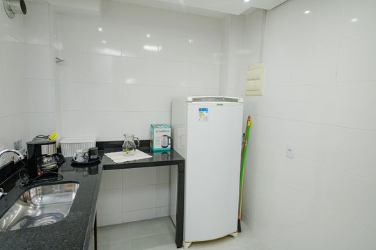 Cozinha de apartamento à venda com 2 quartos, 43m² em Campo Grande, Rio de Janeiro