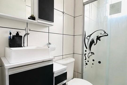 Banheiro de apartamento à venda com 3 quartos, 105m² em Jardim Santa Teresinha, São Paulo