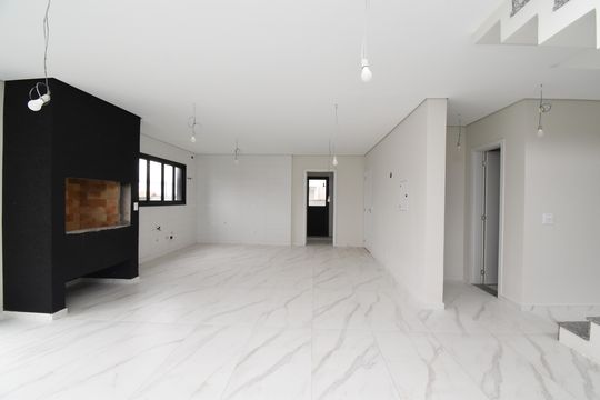 Cozinha de casa de condomínio à venda com 3 quartos, 211m² em Santa Felicidade, Curitiba