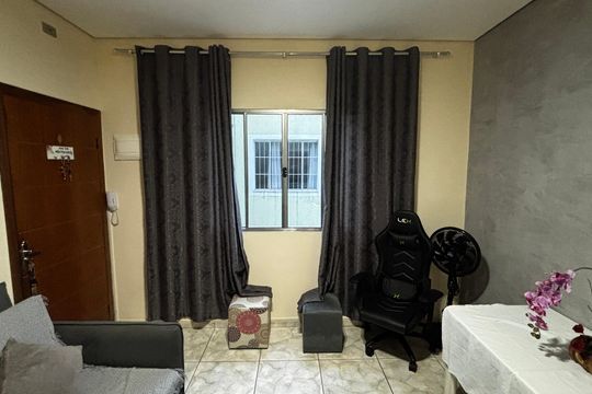 Sala - Sala de Jantar de apartamento à venda com 1 quarto, 53m² em Centro, Santo André