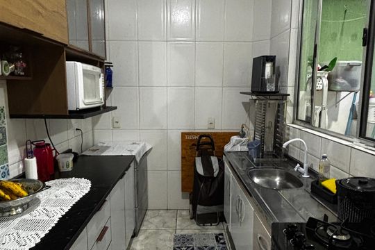 Cozinha de apartamento à venda com 1 quarto, 53m² em Centro, Santo André