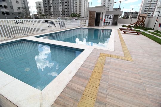 Área comum - Piscina de apartamento para alugar com 2 quartos, 50m² em Jardim Espanha, Uberlândia