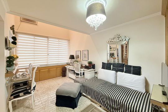 Sala  de apartamento à venda com 1 quarto, 48m² em Brooklin, São Paulo