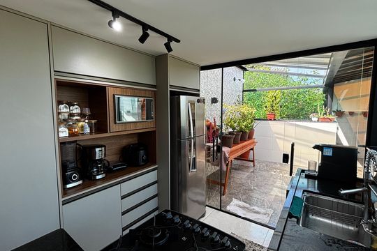 Cobertura - Cozinha de apartamento à venda com 2 quartos, 76m² em Jardim Alvorada, Santo André