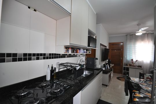 Cozinha de casa de condomínio à venda com 2 quartos, 40m² em Vila Gustavo, São Paulo