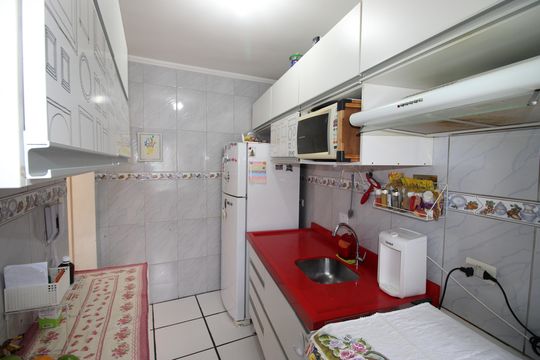 Cozinha de apartamento à venda com 2 quartos, 53m² em Cidade Líder, São Paulo