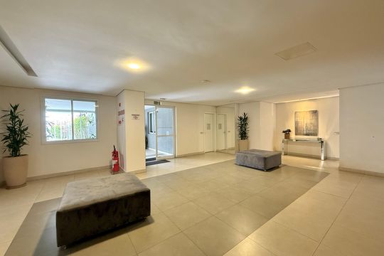 Hall Social Bloco  de apartamento à venda com 1 quarto, 33m² em Chácara Santo Antônio (zona Sul), São Paulo