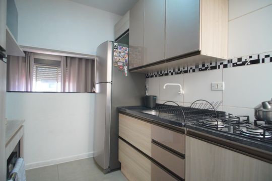 Cozinha de apartamento à venda com 2 quartos, 54m² em São Miguel, São Leopoldo
