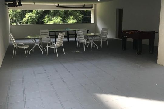 Área externa de apartamento para alugar com 3 quartos, 100m² em Barra Funda, Guarujá