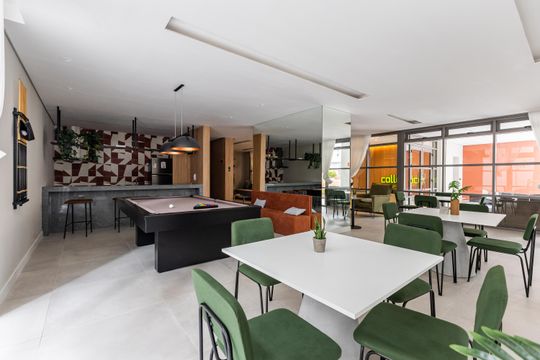 Área comum de kitnet/studio à venda com 1 quarto, 26m² em Pompeia, São Paulo