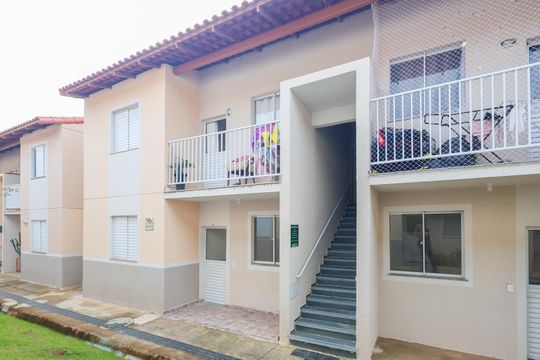 Fachada do bloco de casa de condomínio para alugar com 2 quartos, 56m² em Condominio Vic Pisa, Indaiatuba