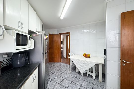 Cozinha de apartamento à venda com 3 quartos, 125m² em Centro, São Bernardo do Campo