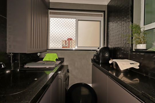 Área de Serviço de apartamento à venda com 2 quartos, 94m² em Vila Valparaíso, Santo André