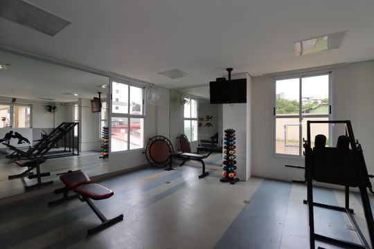 Área Comum - Academia de apartamento à venda com 2 quartos, 94m² em Vila Valparaíso, Santo André