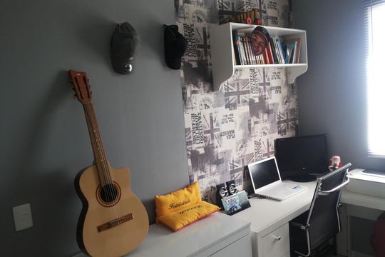 Quarto de apartamento para alugar com 2 quartos, 45m² em Loteamento Villa Branca, Jacareí