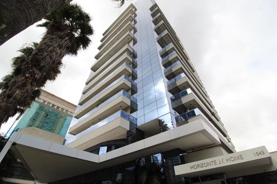 Fachada do Prédio de apartamento para alugar com 1 quarto, 54m² em Vila Nova Conceição, São Paulo