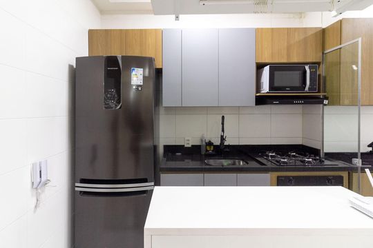 Cozinha de apartamento para alugar com 2 quartos, 46m² em Vila Constanca, São Paulo