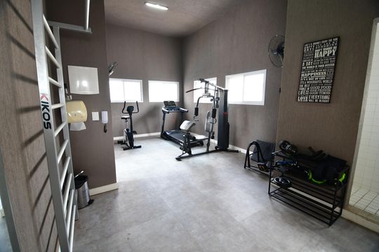 Área comum - Academia de apartamento para alugar com 1 quarto, 51m² em Cambuí, Campinas