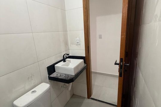 Banheiro de apartamento à venda com 2 quartos, 43m² em Chácara Califórnia, São Paulo